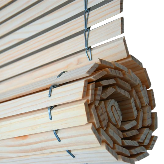 Fa pergola árnyékoló roló - natúr